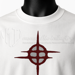 Camiseta de Algodón Blanca de Manga Corta para Hombre con Estampado Gráfico Rojo, Cuello Redondo, Corte Casual, Largo Regular, Estilo Urbano - Product Image 6