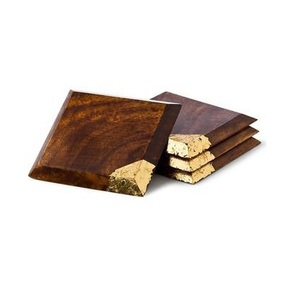 Posavasos de té de madera de forma cuadrada superventas, posavasos de madera de acacia para bebidas de té, almohadillas decorativas para mesa - Product Image 1