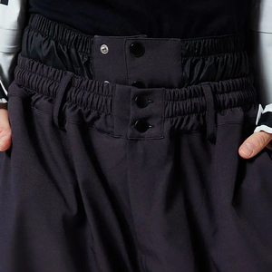 Pantalon de ski thermique imperméable, coupe-vent, respirant, écologique, taille haute, boutonné, grande taille, pour homme et femme, sports d'hiver, neige - Product Image 6