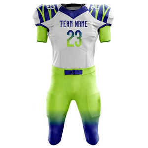 Uniforme de Fútbol Americano de Secado Rápido, Talla Grande, con Número, Nombre y Logotipo Personalizados, Tela Transpirable Antibacteriana, Costuras Completas - Product Image 2