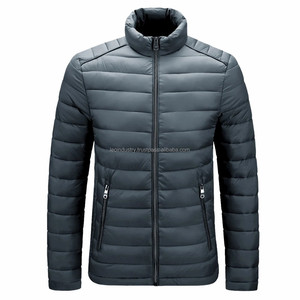Chaqueta acolchada de talla grande de nailon 100% de alta calidad para hombre, nuevo abrigo de moda de invierno, suave, cálido, impermeable, piel de oveja, logotipo personalizable - Product Image 3