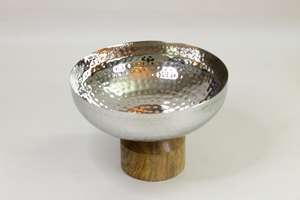 Bol à chocolat en métal argenté dernier bol à chocolat décoratif de concepteur tendance forme ronde luxe nouveau bol à chocolat base en résine - Product Image 4