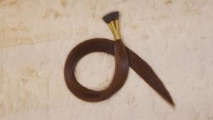 Excelente calidad 24 pulgadas Natural marrón claro sedoso recto Neno punta extensiones de cabello Remy sin procesar Neno punta pelos rectos - Product Image 2