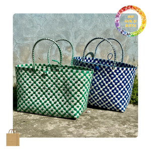 Woven Plastic <b>Bag</b> With Handle | Made In Vietnam For <b>Clothing</b> Groceries Or Daily Use | Ready to ship - Product Image 1
