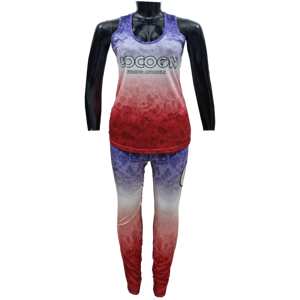 Custom UPF 50+ Women's <b>Leggings</b> Breathable Fishing <b>Leggings</b> Tank top Clothing Fishing Wear Gym Wear Yoga Set USA Flag Design - Product Image 1