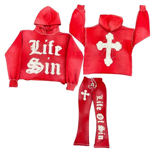 Ropa personalizada de secado rápido, conjuntos de chándales de manga larga para entrenamiento de 2 piezas, chándales de manga larga para hombres - Product Image 1