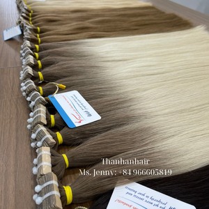 Extensions de cheveux naturels Extensions de cheveux en ruban Cheveux bruts faciles à installer prêts à expédier - Product Image 2