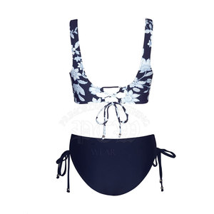 Conjunto de Bikini Personalizado para Mujer, 2 Piezas, Cintura Alta, Spandex/Poliéster, Transpirable, Ligero, Diseño Elegante y Moderno, para Playa de Verano - Product Image 6