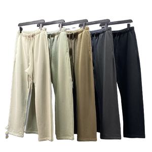 กางเกงสเวตเตอร์ทรงแบ็กกี้ของผู้ชายกางเกงทรงหลวมใส่สบายเอวยางยืดปรับโลโก้ได้ตามต้องการ - Product Image 1