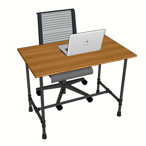 BFPB001-Pipebamboo 100x60cm <b>Folding</b> Laptop <b>Desk</b> for Office School & Living Room with Pipe Legs - Product Image 3