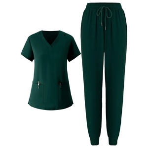 Vente en gros d'uniformes infirmiers pour femmes en polyester/coton respirant de haute qualité, ensembles de blouses médicales, OEM, hôpital - Product Image 4