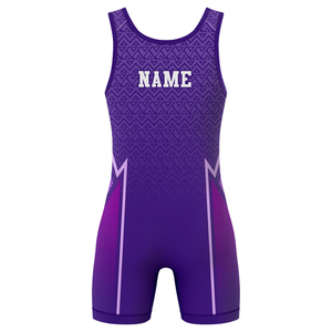 ชุดซิงเกิลเล็ตมวยปล้ำแขนสั้นผ้าโพลีเอสเตอร์พิมพ์ลายดิจิตอลโลโก้ด้านหน้าตามสั่ง ระบายอากาศได้ดี ทนทาน ผ้าหนา 200gsm สำหรับผู้ชาย - Product Image 2