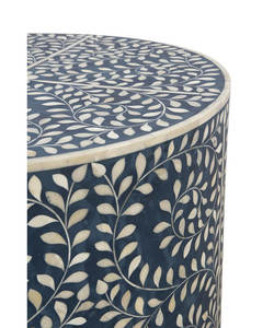 Mesa de Centro Moderna Ecológica con Incrustaciones de Hueso y Marco Metálico, Incrustaciones de MOP en Blanco y Negro, Venta Exclusiva, Calidad Estándar - Product Image 6