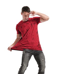 Camiseta de Hombre Roja con Logotipo Frontal, Manga Corta, Corte Regular, Cuello Redondo, Tejido de Punto, Casual, Transpirable, de Secado Rápido, Ecológica, de Poliéster - Product Image 5