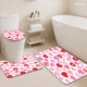 Custom Printed Carpet <b>Bathroom</b> Rug <b>Set</b> for <b>Bathroom</b> Non-Slip Shower Curtain Bath <b>Mat</b> - Product Image 4