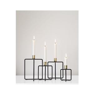 Candelabros metálicos geométricos contemporáneos, perfectos para la decoración moderna del hogar, iluminación ambiental de mesa y exhibición. - Product Image 3