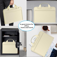 Organisateur de fichiers en accordéon de grande capacité personnalisé sac en cuir porte-documents portable multicouche imperméable au feu