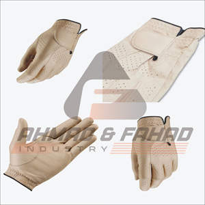 Meilleure vente Gants de golf sur mesure pour gaucher Tissu Cabretta respirant en cuir véritable de haute qualité Logo de sport cool - Product Image 6