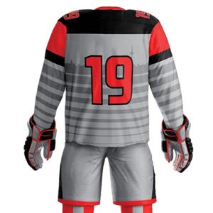 Uniforme de hockey sur glace pour hommes de haute qualité, imprimé numériquement, 100% polyester, séchage rapide, respirant, logo et style personnalisés - Product Image 5