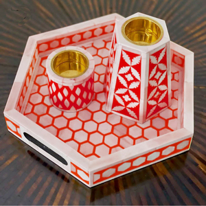 Hot Trend Bakhoor Burner 2025 Diseño elegante Conjunto árabe Madre Perla Juego de quemador de incienso Mubkhar Inlay Bakhoor Ramadan Religioso - Product Image 6