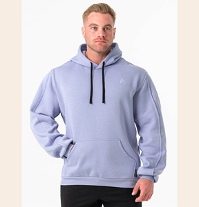 Vintage Bon Prix 100% Coton 385G Sweat à capuche épais à manches longues - Product Image 1