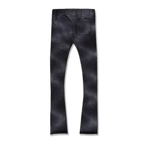 Custom Men's Heavyweight Cotton Sweatpants High Quality Flare Track Pants with Mid-Waist Flat Front Style for <b>Jogging</b> - Product Image 5