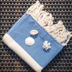 ผ้าขนหนู Fouta แบบมืออาชีพผ้าขนหนู Fouta ตุรกีผ้าคอตตอนรีไซเคิลสุดนุ่ม - Product Image 1