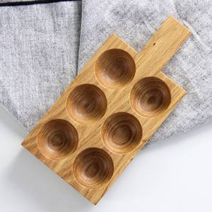 Boîte de rangement de porte-œufs en bois rustique écologique de haute qualité plateau de réfrigérateur en bois fait à la main pour œufs - Product Image 2
