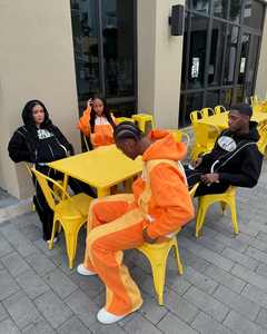 Ropa de calle, trajes de sudor lavados con ácido, sudaderas con capucha y cremallera, conjunto de chándal, Parche de socorro para lavado ácido, pantalones de chándal acampanados y conjunto de Sudadera con capucha - Product Image 3