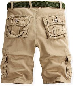 Nouveautés Short cargo de haute qualité pour hommes Short cargo de couleur unie pour hommes Multi Pocket Casual Gym Workout Street Wear Short cargo - Product Image 2