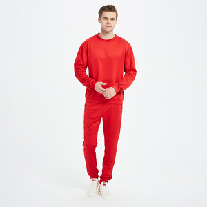 Sweat à capuche ras du cou Survêtement de haute qualité Streetwear pour hommes Survêtement Possédez votre logo Personnalisé Vente en gros Combinaison de course d'entraînement uni - Product Image 2