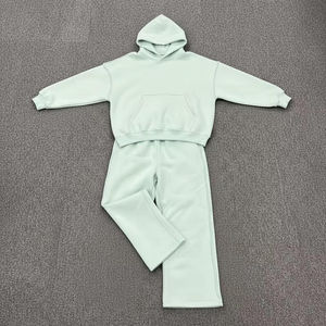 Survêtements décontractés à capuche unisexe pour adultes, taille personnalisée, logo personnalisé, coupe évasée, coupe-vent, respirant, écologique, grande taille, vente en gros - Product Image 4