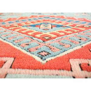 Alfombra de Lana Anudada a Mano Nuray Azul, Diseño Geométrico Oriental para Sala de Estar, Dormitorio Juvenil - Pae-1184, Rectangular 9x12, Tamaño para Pasillo - Product Image 3