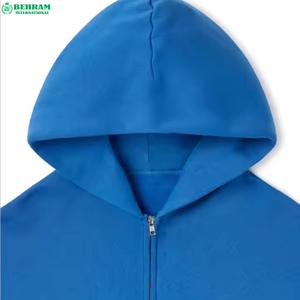 Nouveauté 2026 – Sweat à capuche unisexe 100 % coton molletonné/éponge française, grammage lourd, respirant, séchage rapide, avec fermeture éclair, coupe classique - Product Image 5