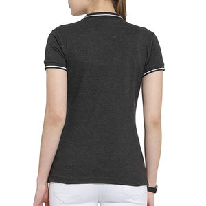 เสื้อยืดโปโลสำหรับผู้หญิงสไตล์ลำลองโลโก้ของคุณเอง - Product Image 3