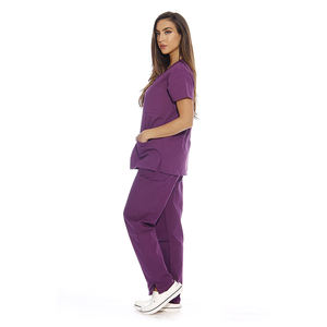 Combinaisons de blouses médicales pour hommes de haute qualité avec logo personnalisé, en toile unie, séchage rapide, respirantes, grandes tailles pour usage hospitalier - Product Image 2