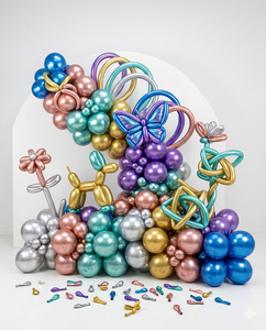 Nuevos Globos Largos (260s) Paquete de 50 Color Cromo para Decoraciones de Regreso a Clases, Cumpleaños y Bodas - Venta al por Mayor España - Product Image 1