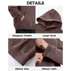 เสื้อฮู้ดดี้โอเวอร์ไซส์คุณภาพพรีเมียมแบบใหม่ สวมใส่สบาย ระบายอากาศได้ดี สำหรับผู้ใหญ่ ลดราคา - Product Image 6