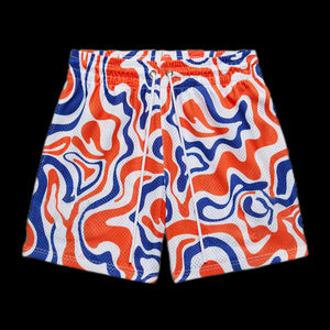 Shorts de Malla Sublimados con Estampado Completo Personalizado al por Mayor, Unisex, Casuales, con Patrón Sólido, Logotipo Personalizado, Trabajo Pesado, GSM Alto - Product Image 3