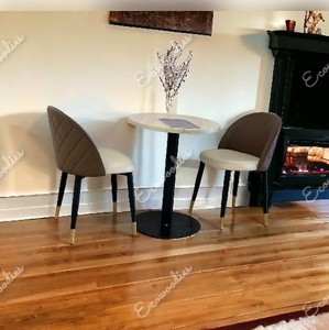 Meubles d'extérieur confortables, table basse carrée et chaise de patio, chaise carrée pour restaurant - Product Image 1