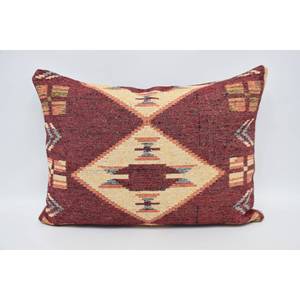 Oreiller jaune bohème géométrique de luxe 20x28 pouces laine à motifs floraux et vintage pour la technique tissée de literie de canapé - Product Image 5