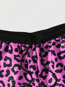 Short de basket-ball mi-long en maille de style High Street pour hommes, taille élastique de base personnalisée avec motif imprimé solide - Product Image 6