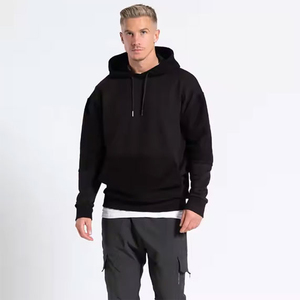 Top qualité 2025 meilleure vente nouveau design bouffée impression boxy fit plaine jogging formation vêtements décontractés à capuche pour hommes - Product Image 4