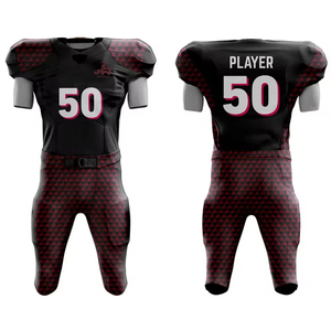 Maillots et pantalons de football américains sur mesure en gros, dernier style américain, design personnalisé, uniforme de football américain à séchage rapide - Product Image 1