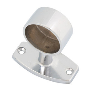 Terminal de latón cromado para tubo de 30 mm, para atornillar - Product Image 1