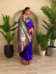 Qualité supérieure Meilleure vente Saree en soie Blouse exclusive Femmes indiennes Vêtements ethniques à la mode Fête de mariée Look chic et élégant - Product Image 2
