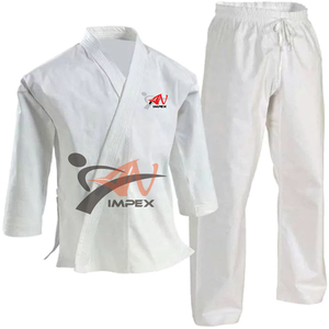 Uniformes professionnels de kung fu Uniforme de taekwondo karaté gi 100% Uniforme de kungfu en coton Vêtements de karaté d'arts martiaux - Product Image 4