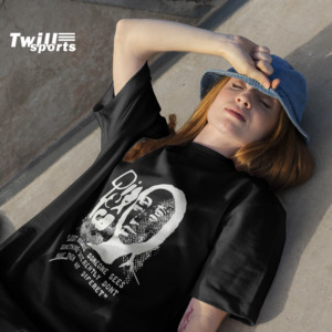 Camiseta de 100% algodón unisex personalizada DIS LEX ICA estampado de gran tamaño hombro caído peso pesado-para hombres - Product Image 4