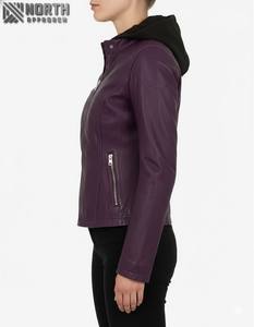 Chaquetas de invierno de cuero genuino para mujeres y hombres Chaquetas de cuero transpirables personalizables unisex - Product Image 3