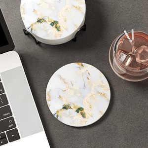 Ensemble de 4 sous-verres en bois de résine écologiques, design moderne multi-formes poli, personnalisé pour bar, cuisine, maison, fête de pendaison de crémaillère, anniversaire - Product Image 5